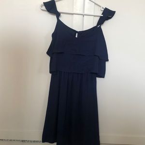 Atmosphere navy blue dress knee length